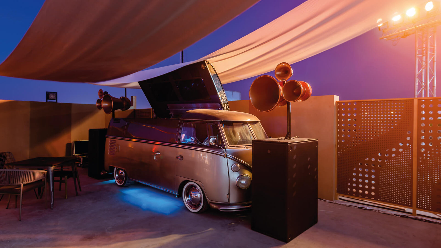 Vintage party vehicles for rent in Dubai 