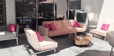 Pink color furniture for rent