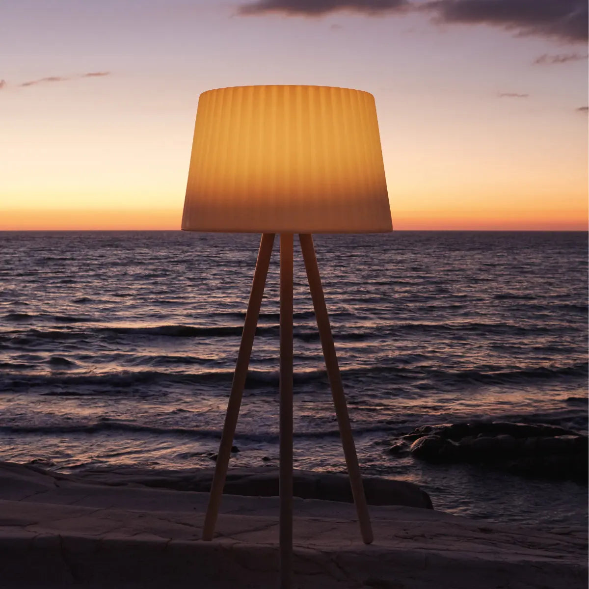 Agata floor lamp Desert River Rentals