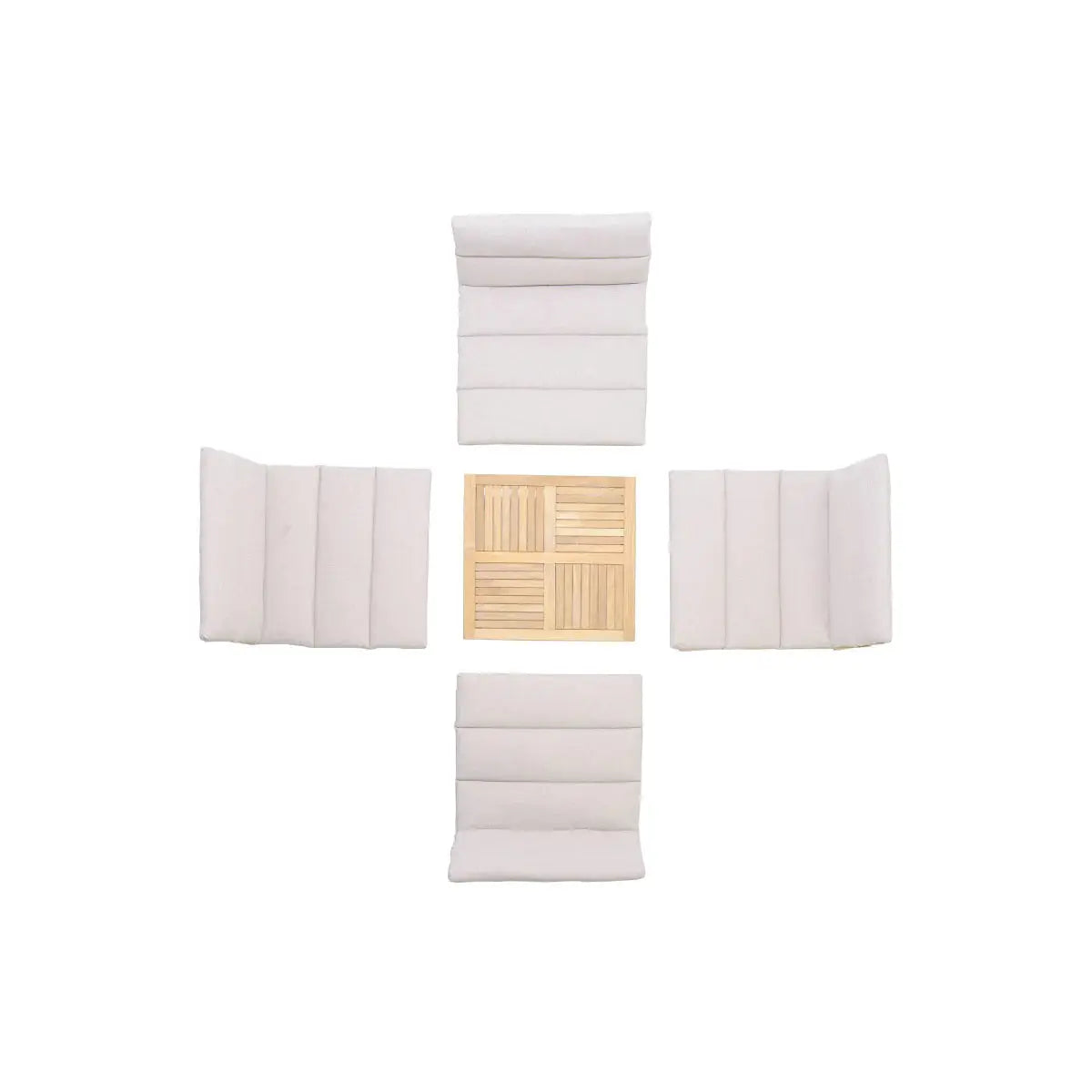 Arno teak coffee table square Desert River Rentals