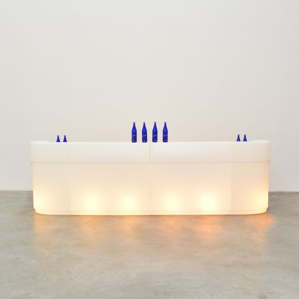 Bauhaus Corner Lit Bar White Desert River Rentals