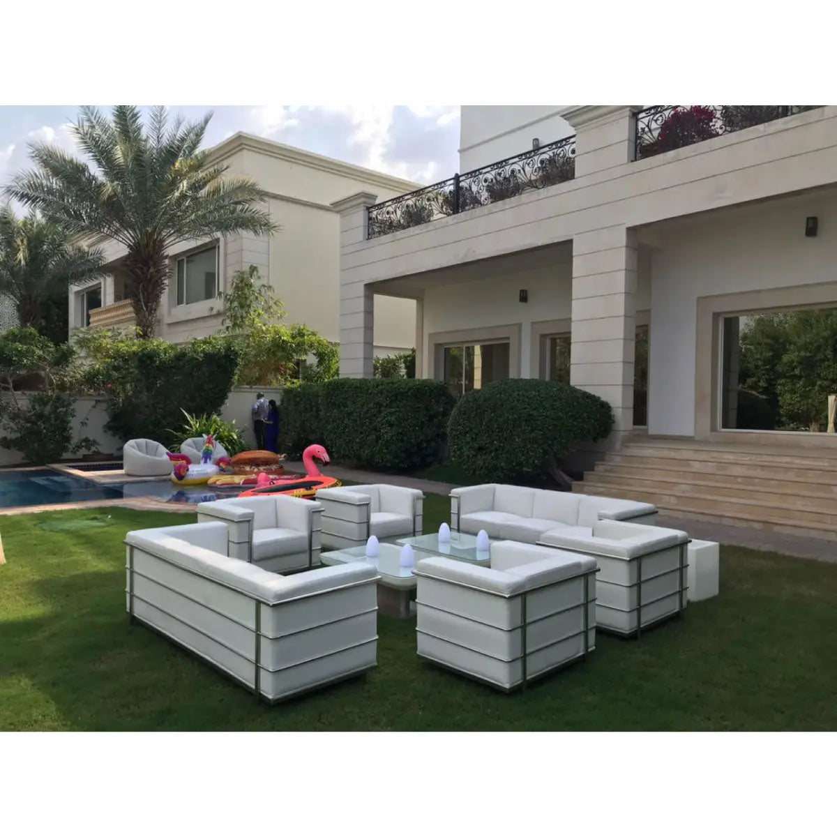 Cage sofa Desert River Rentals