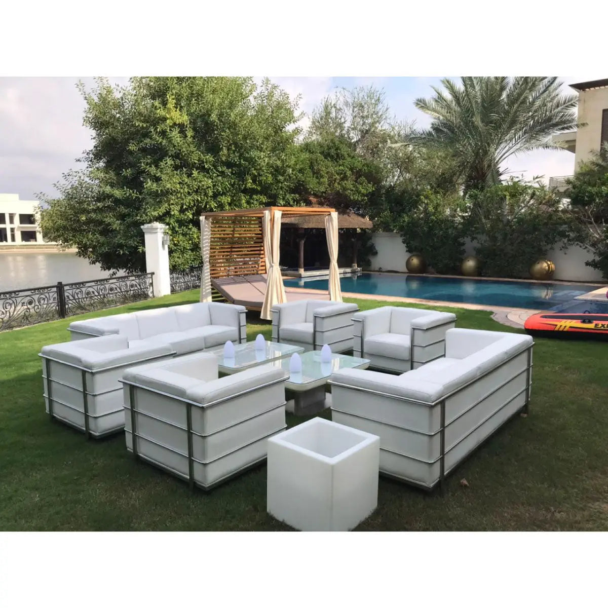 Cage sofa Desert River Rentals