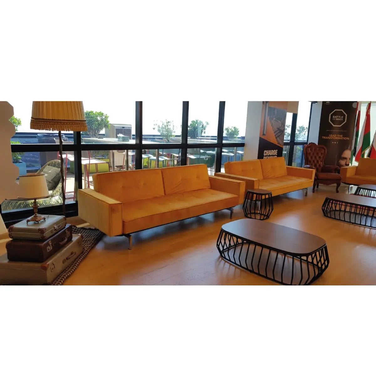 Corset coffee table Desert River Rentals