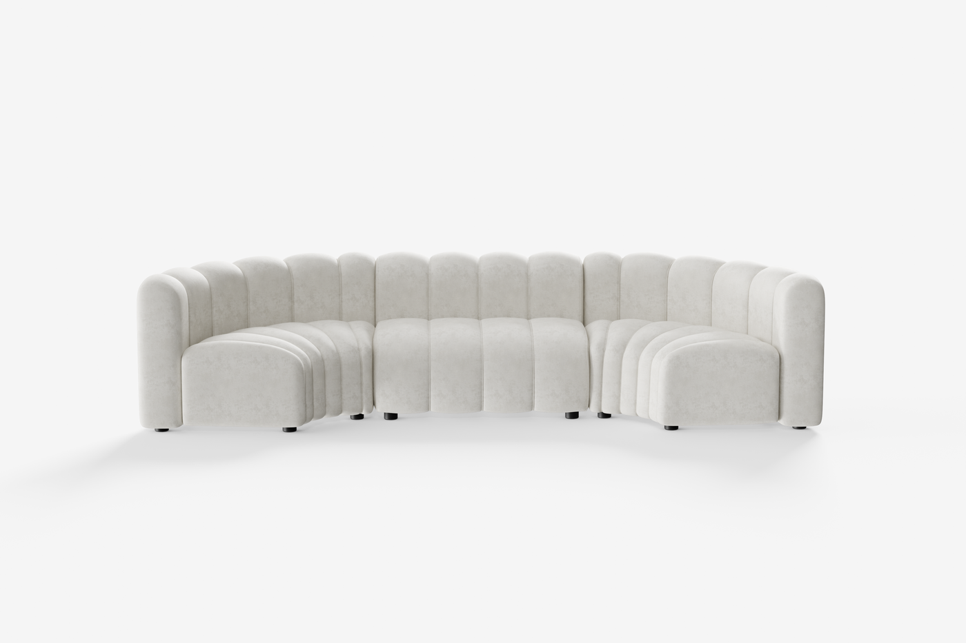 Cosmo Concave Small 3-seater, Vanilla White Desert River Rentals