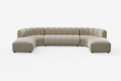 Cosmo Ottoman 1-seater, Nutmeg Beige