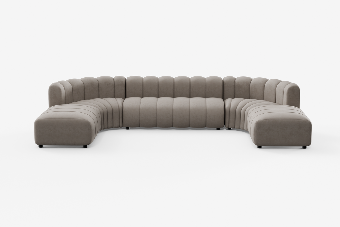 Cosmo Ottoman 1-seater, Truffle Brown