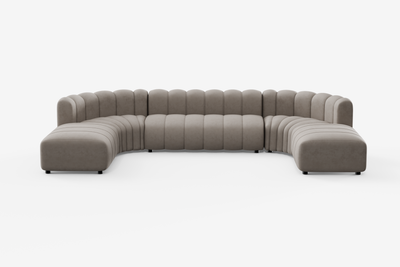Cosmo Ottoman 1-seater, Truffle Brown