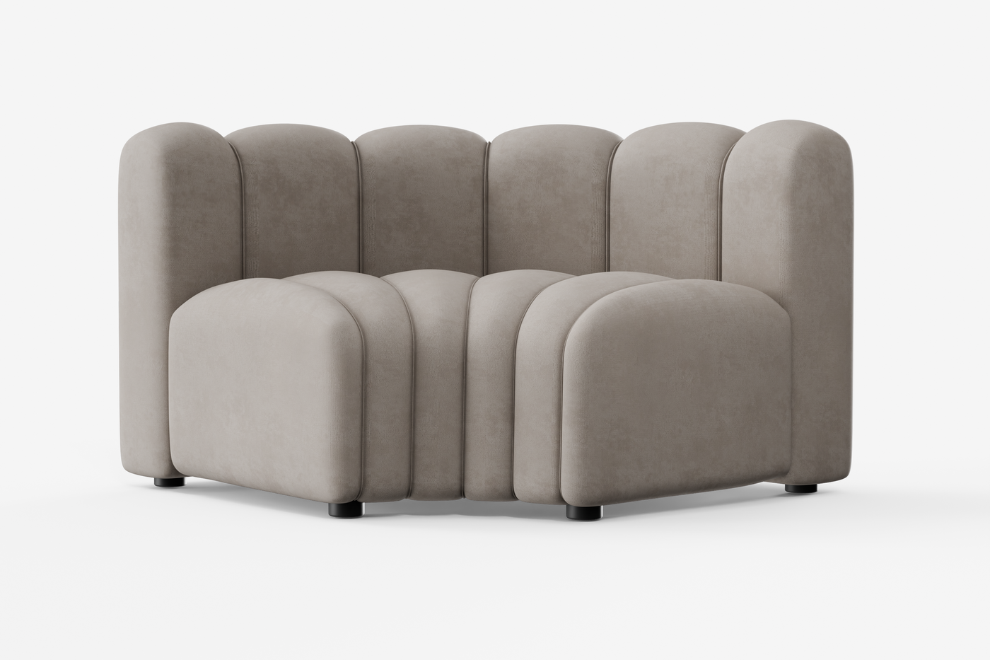 Cosmo inner curve 1-seater, Truffle Brown Desert River Rentals