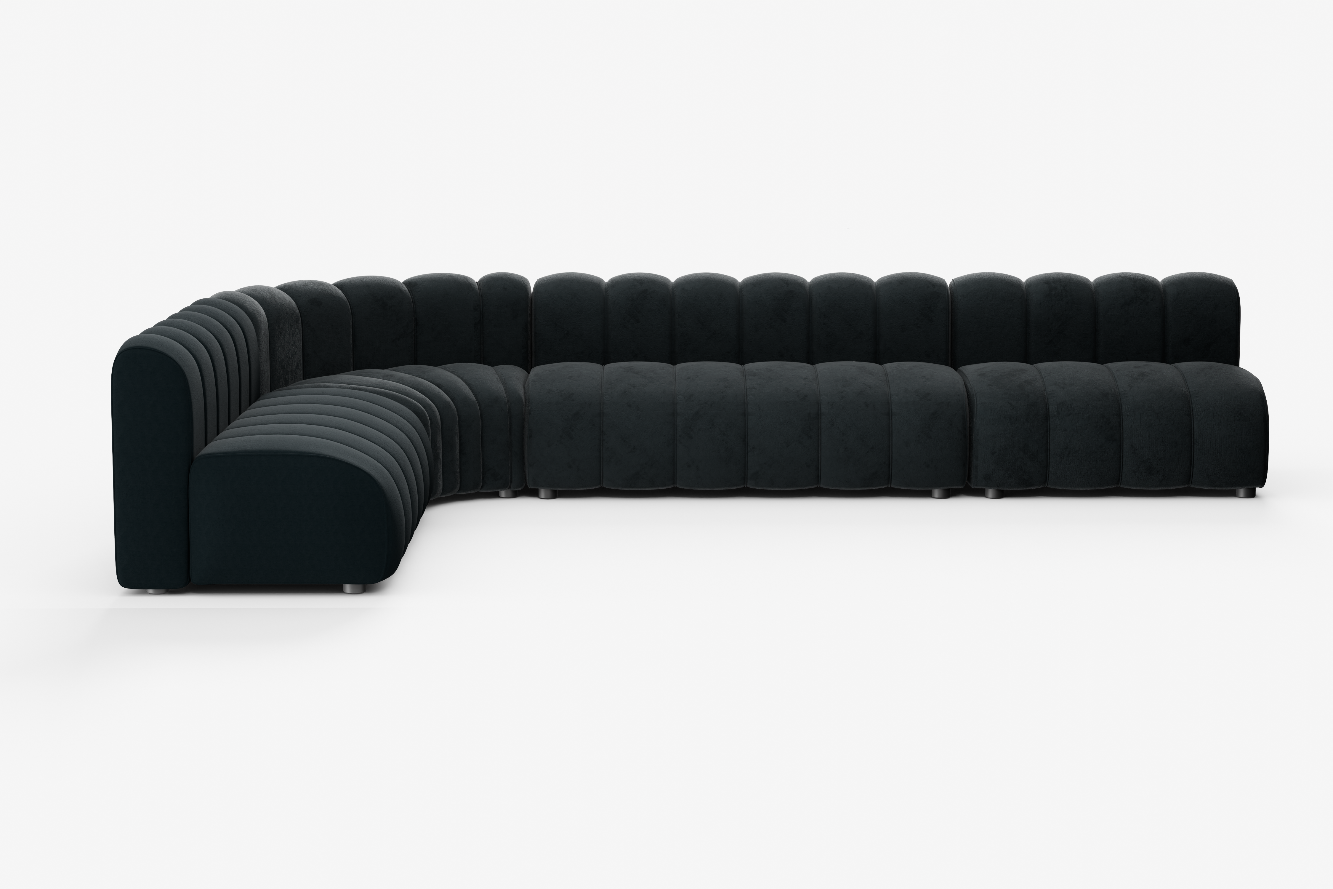 Cosmo L-shape 7-seater (Beluga Black) Desert River Rentals