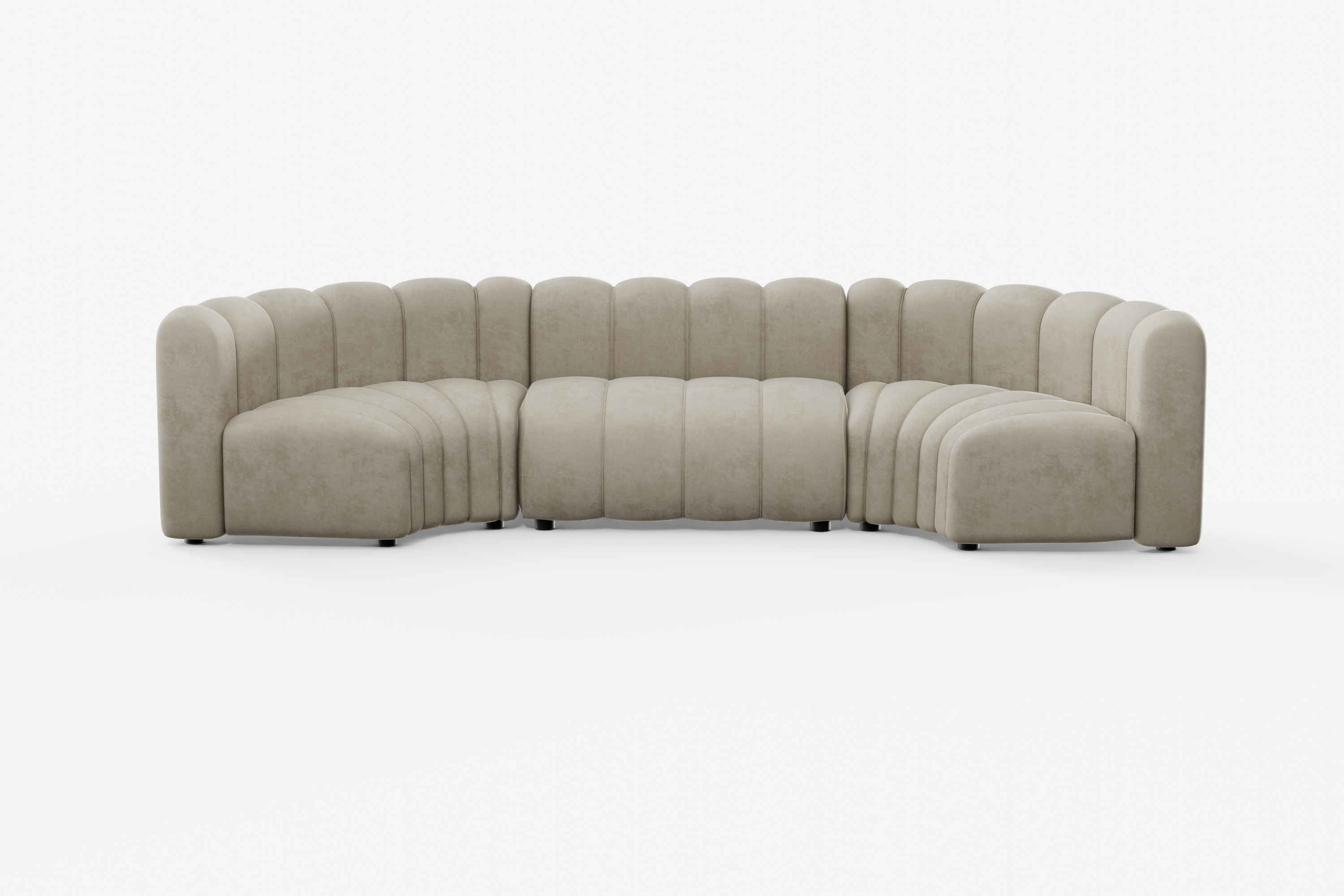 Cosmo Concave Small 3-seater, Nutmeg Beige Desert River Rentals