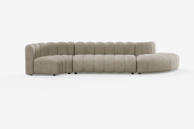 Cosmo Inner Curve 1-seater, Nutmeg Beige Desert River Rentals