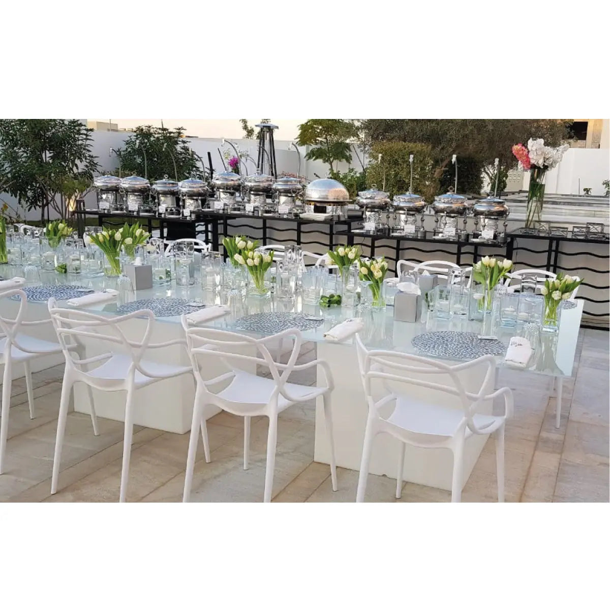 Cube dining table Desert River Rentals