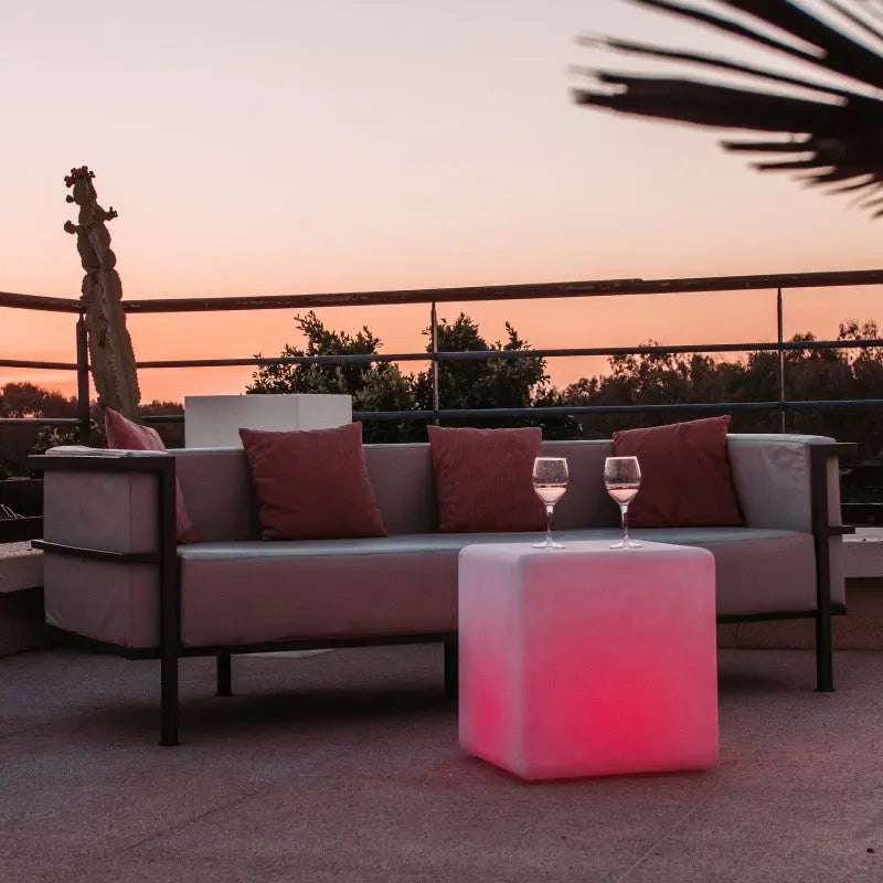 Cube, cordless lamp Desert River Rentals