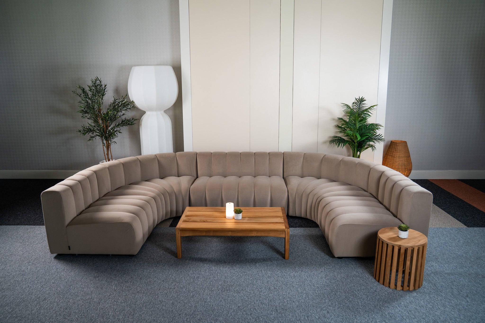 Cosmo Concave Large 7-seater (Nutmeg Beige) Desert River Rentals