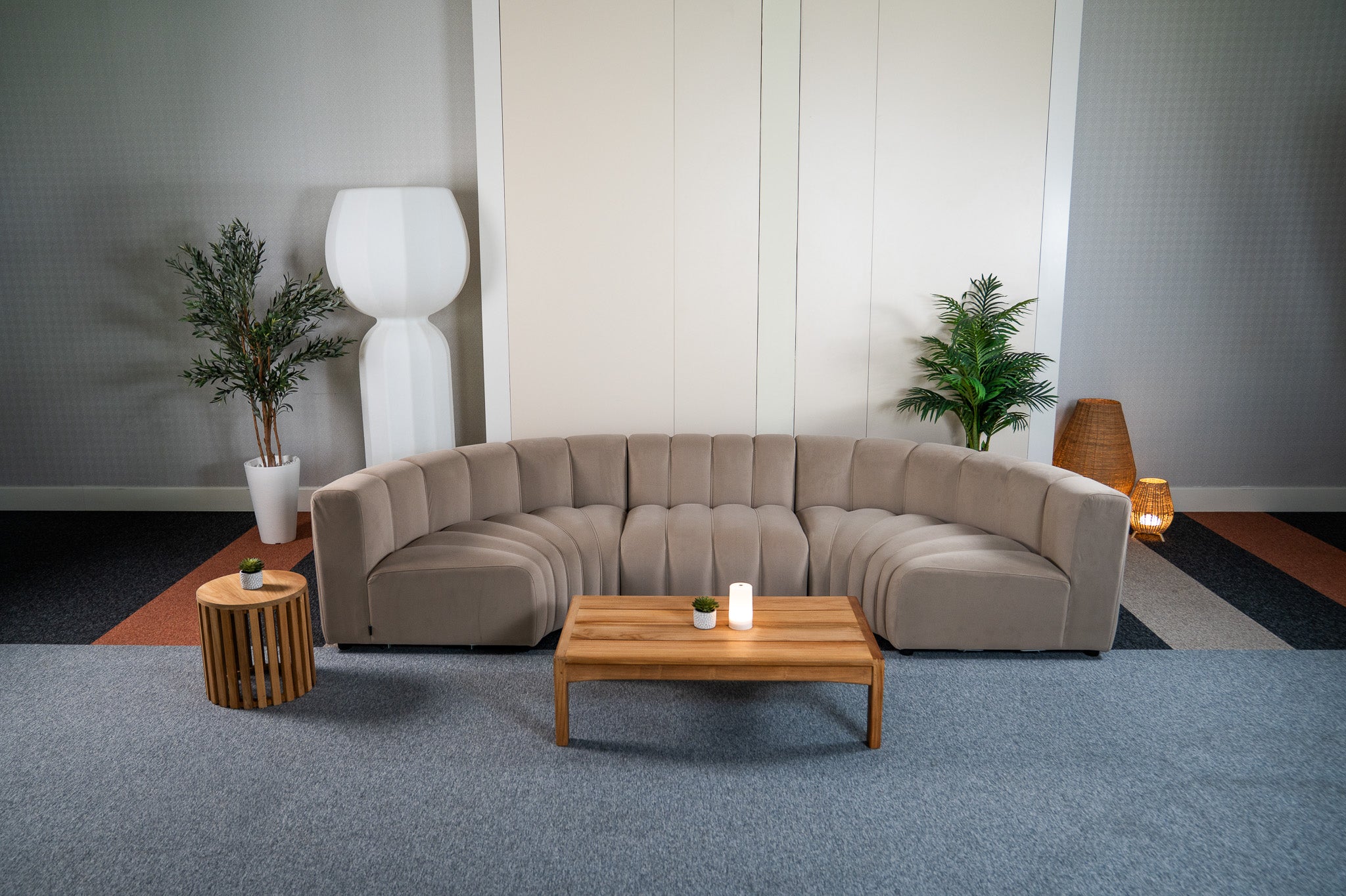 Cosmo Concave Small 4-seater (Nutmeg Beige) Desert River Rentals