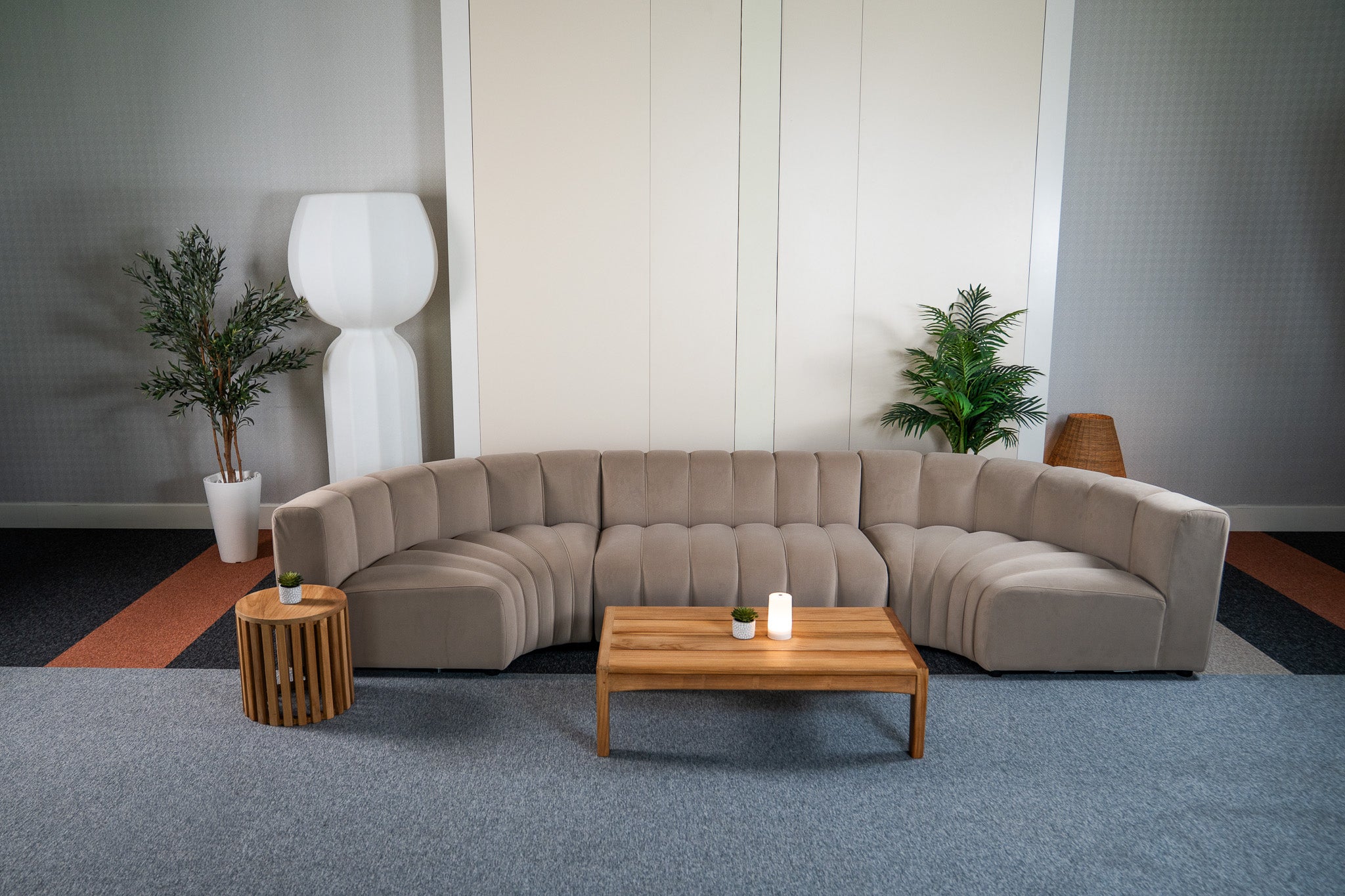 Cosmo Concave Medium 5-seater (Nutmeg Beige) Desert River Rentals