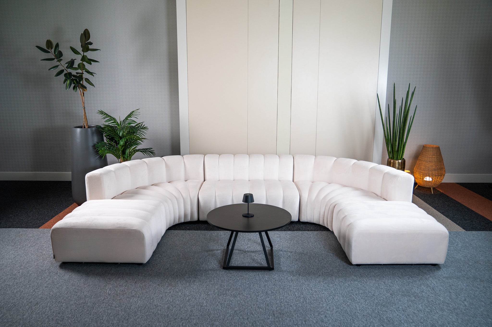 Cosmo Concave Large Open-Ended 7-seater (Vanilla White) Desert River Rentals