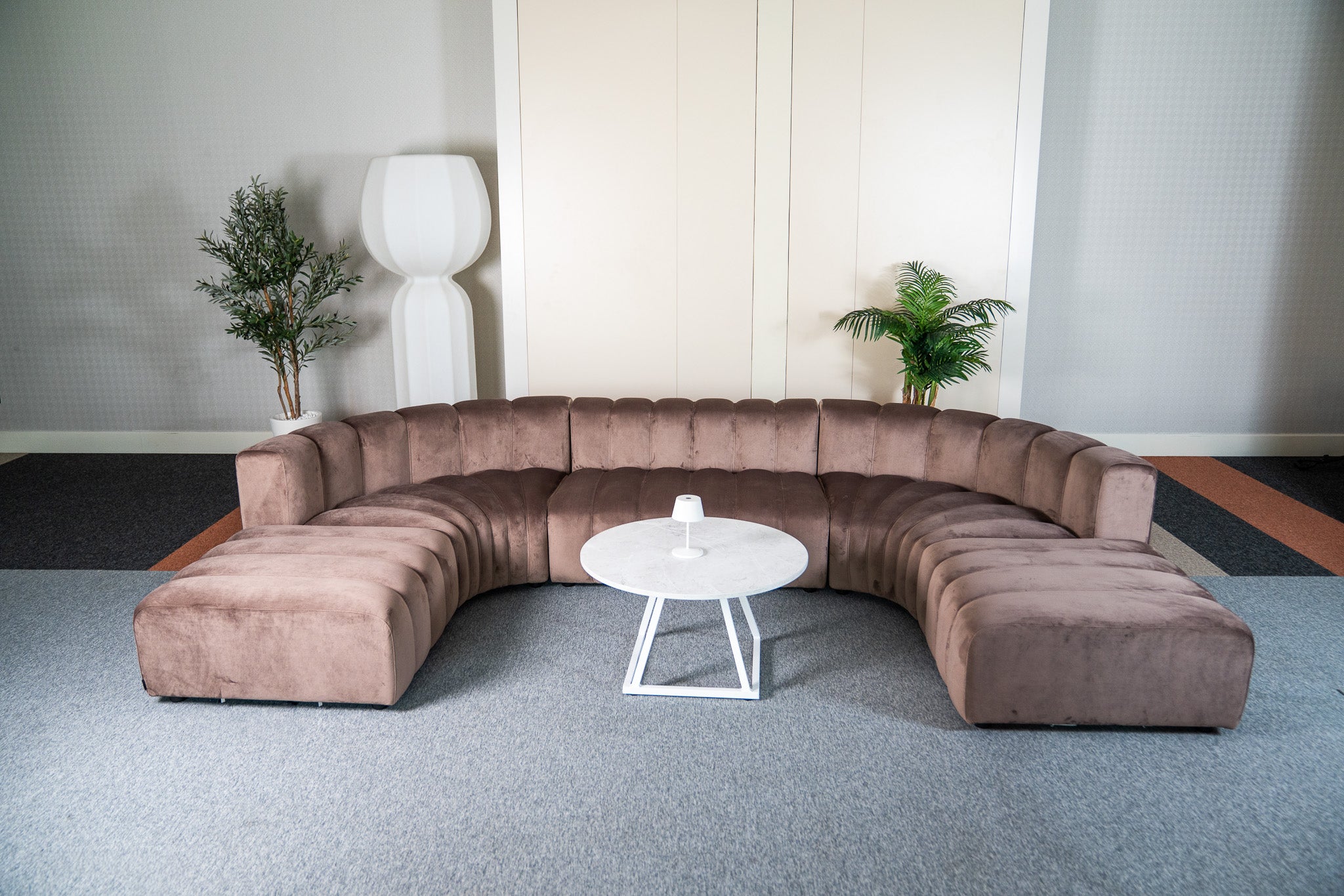 Cosmo Concave Large Open-Ended 7-seater (Truffle Brown) Desert River Rentals