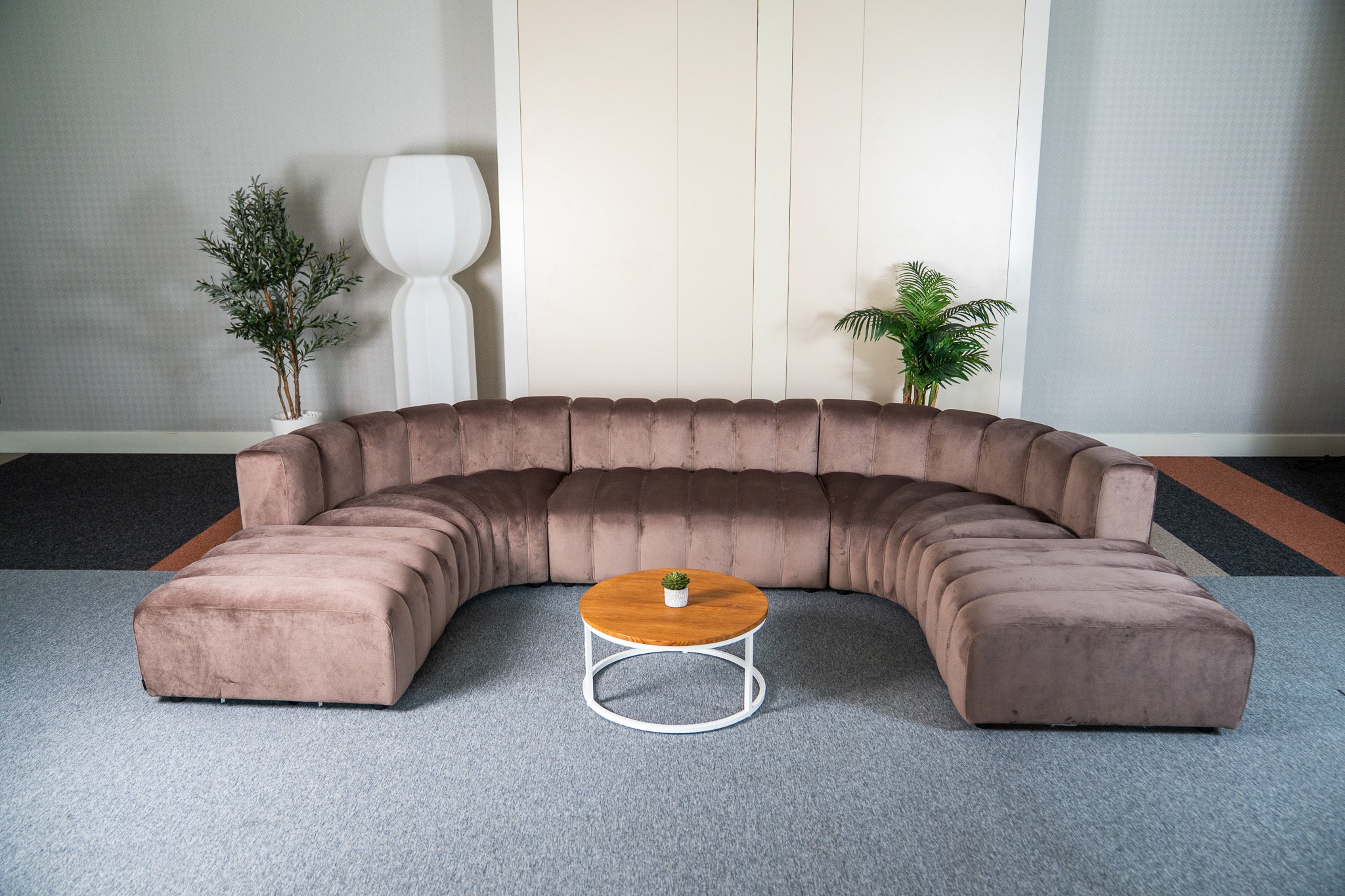 Cosmo Concave Large Open-Ended 7-seater (Truffle Brown) Desert River Rentals