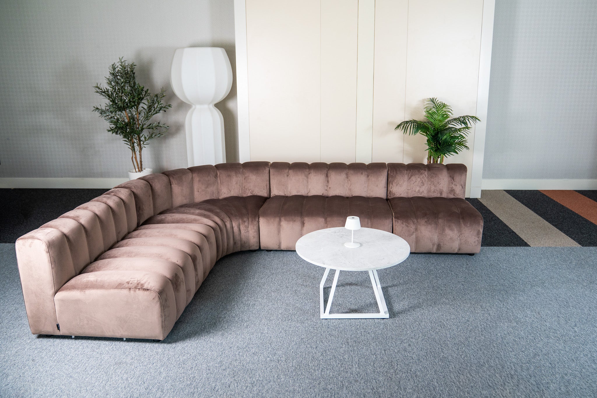 Cosmo L-shape 7-seater (Truffle Brown) Desert River Rentals