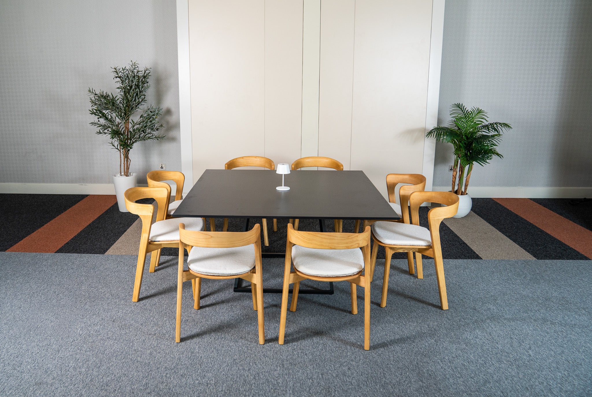 Linea XXL Dining Table (Black Frame With Black Top) Desert River Rentals