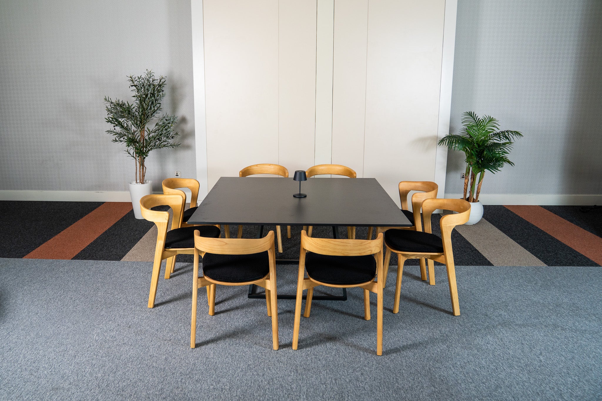 Linea XXL Dining Table (Black Frame With Black Top) Desert River Rentals