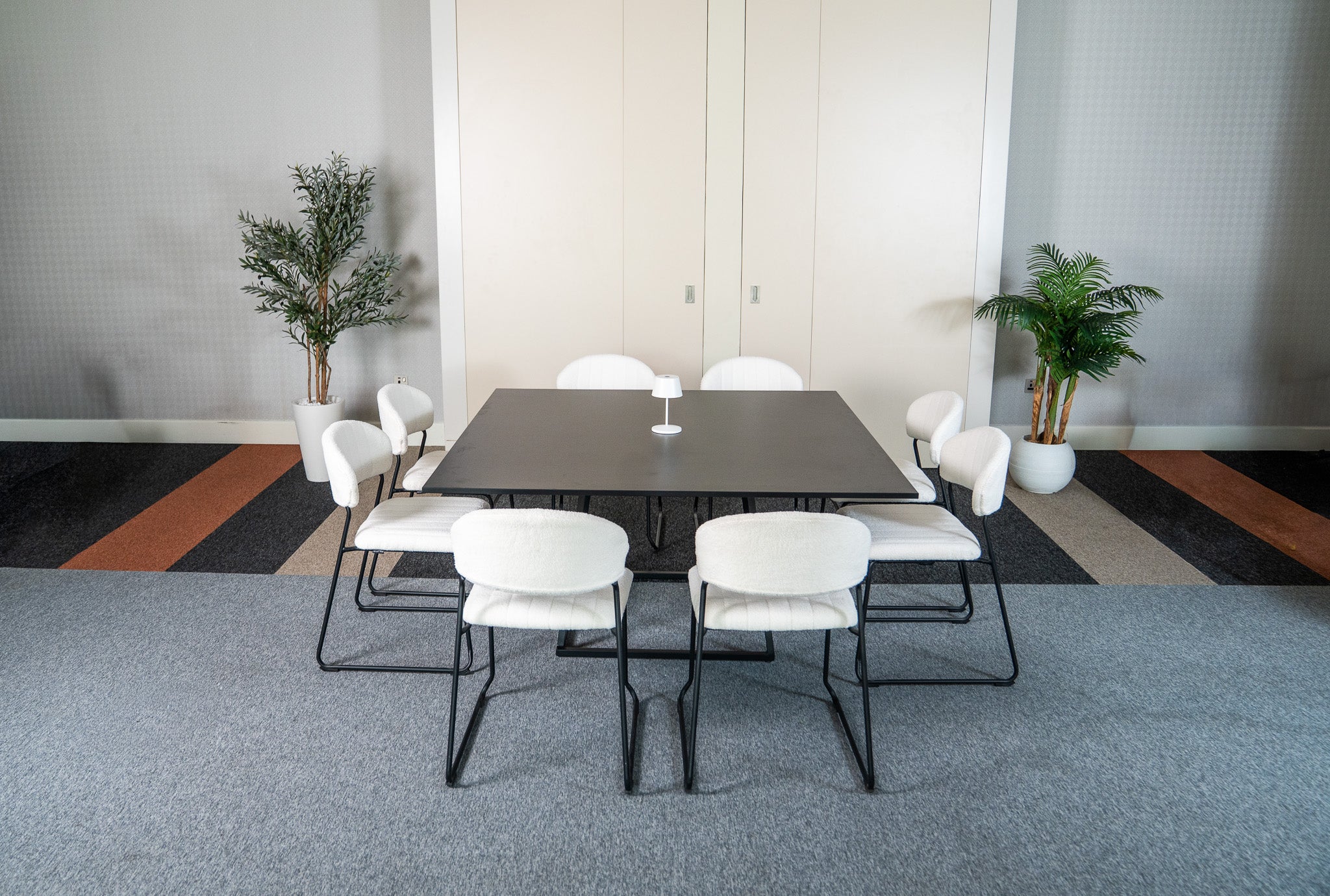 Linea XXL Dining Table (Black Frame With Black Top) Desert River Rentals