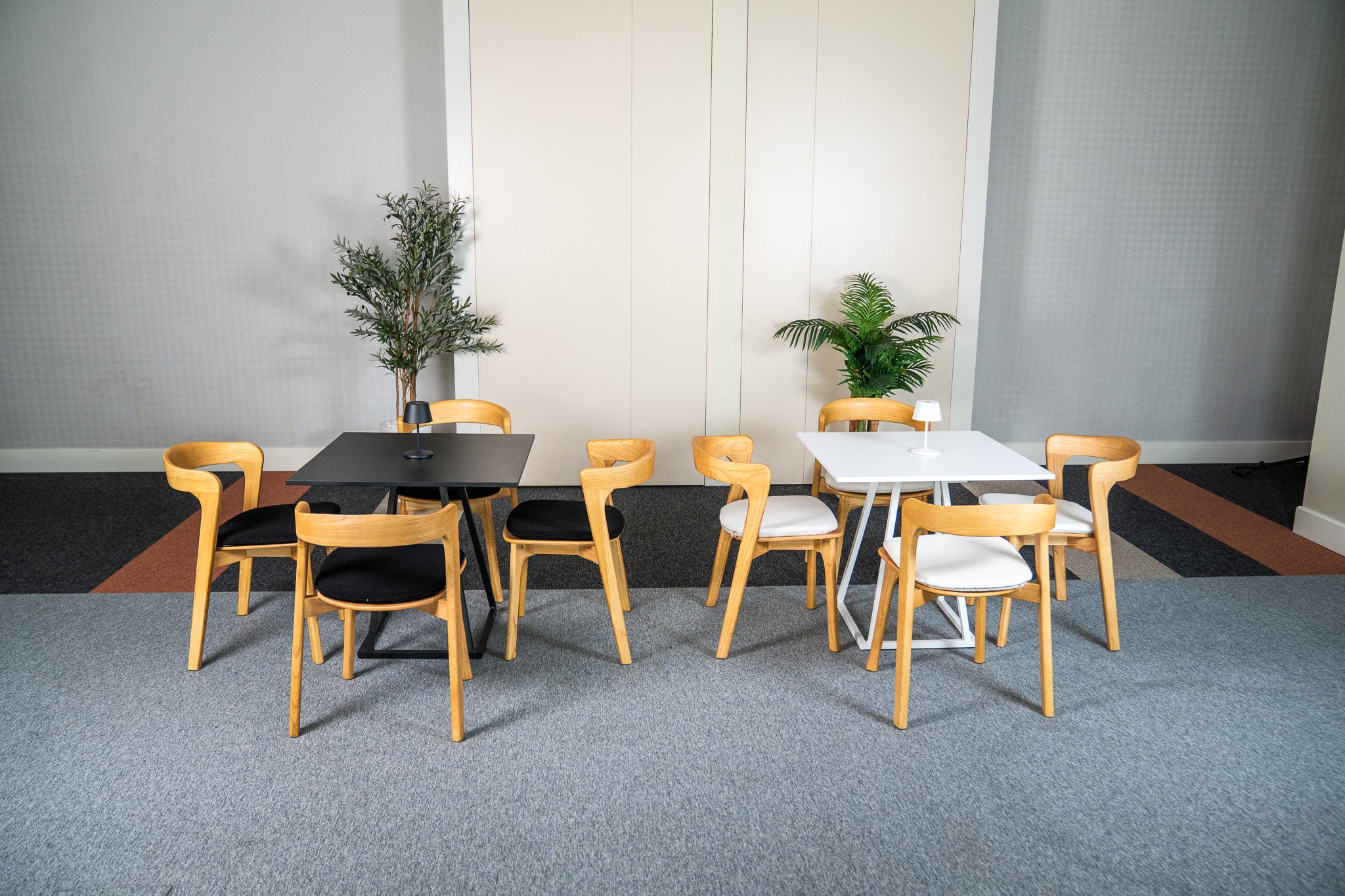 Linea Dining Table (Black Frame with Black Top) Desert River Rentals