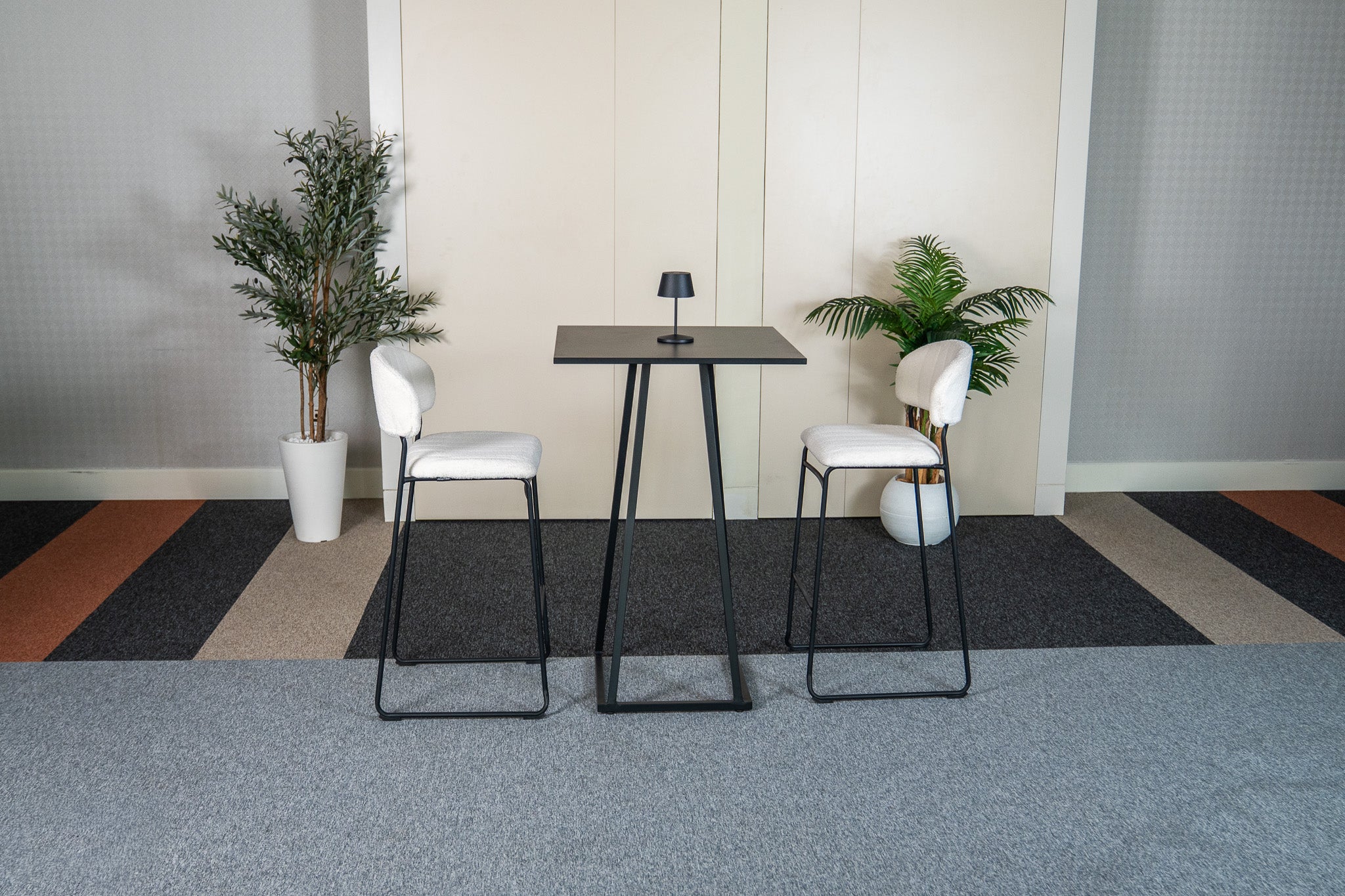 Ted Bar Stool White Desert River Rentals