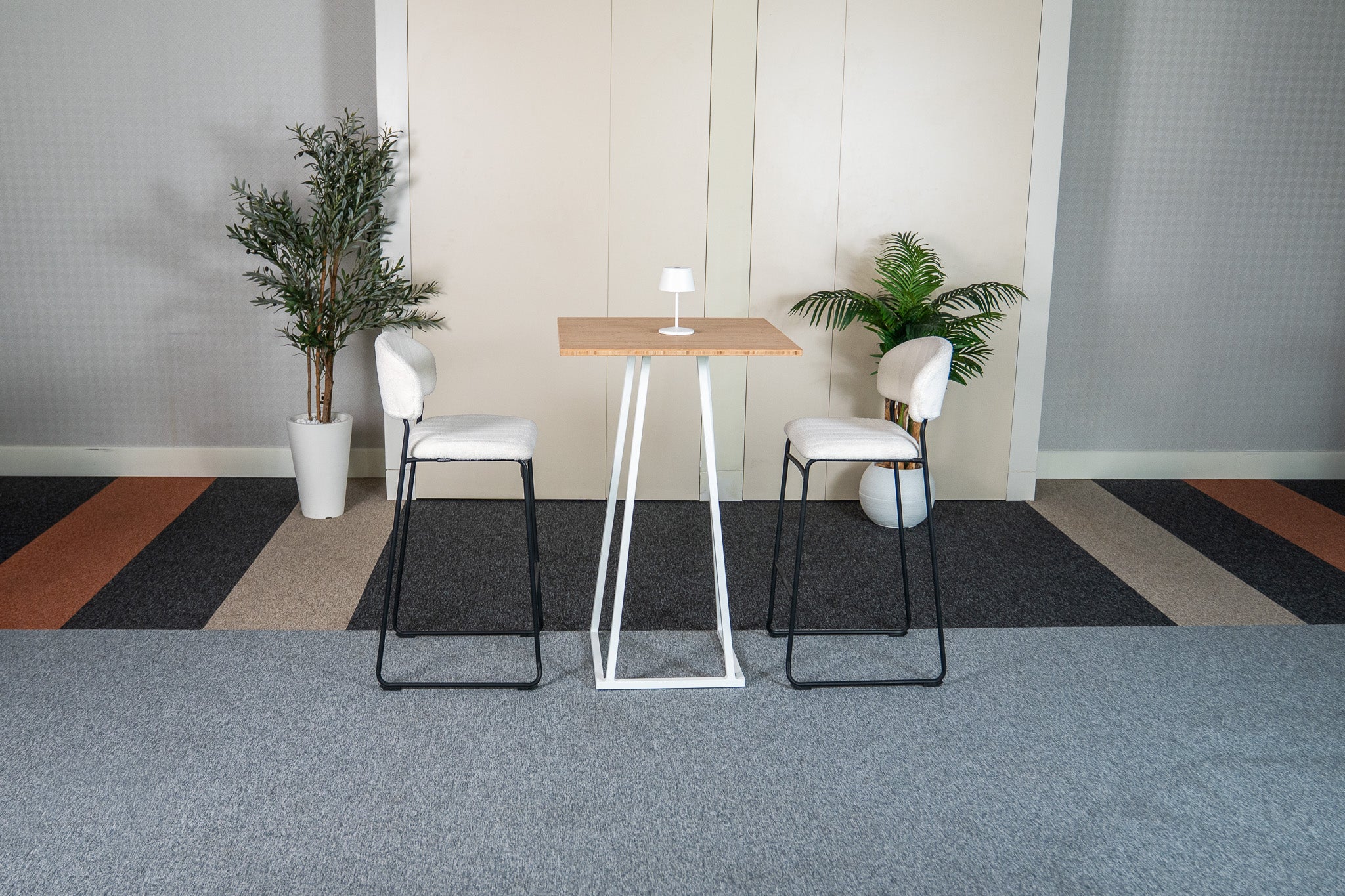 Ted Bar Stool White Desert River Rentals