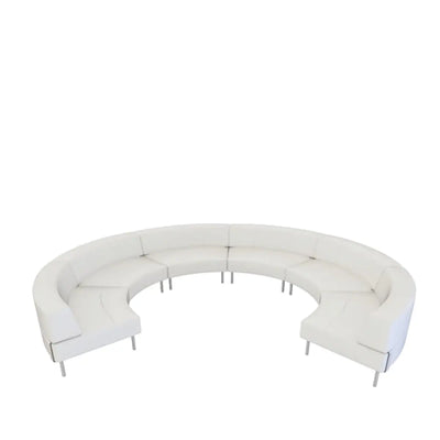 Endless 12 seater curved 3/4 sofa with large low back Desert River Rentals