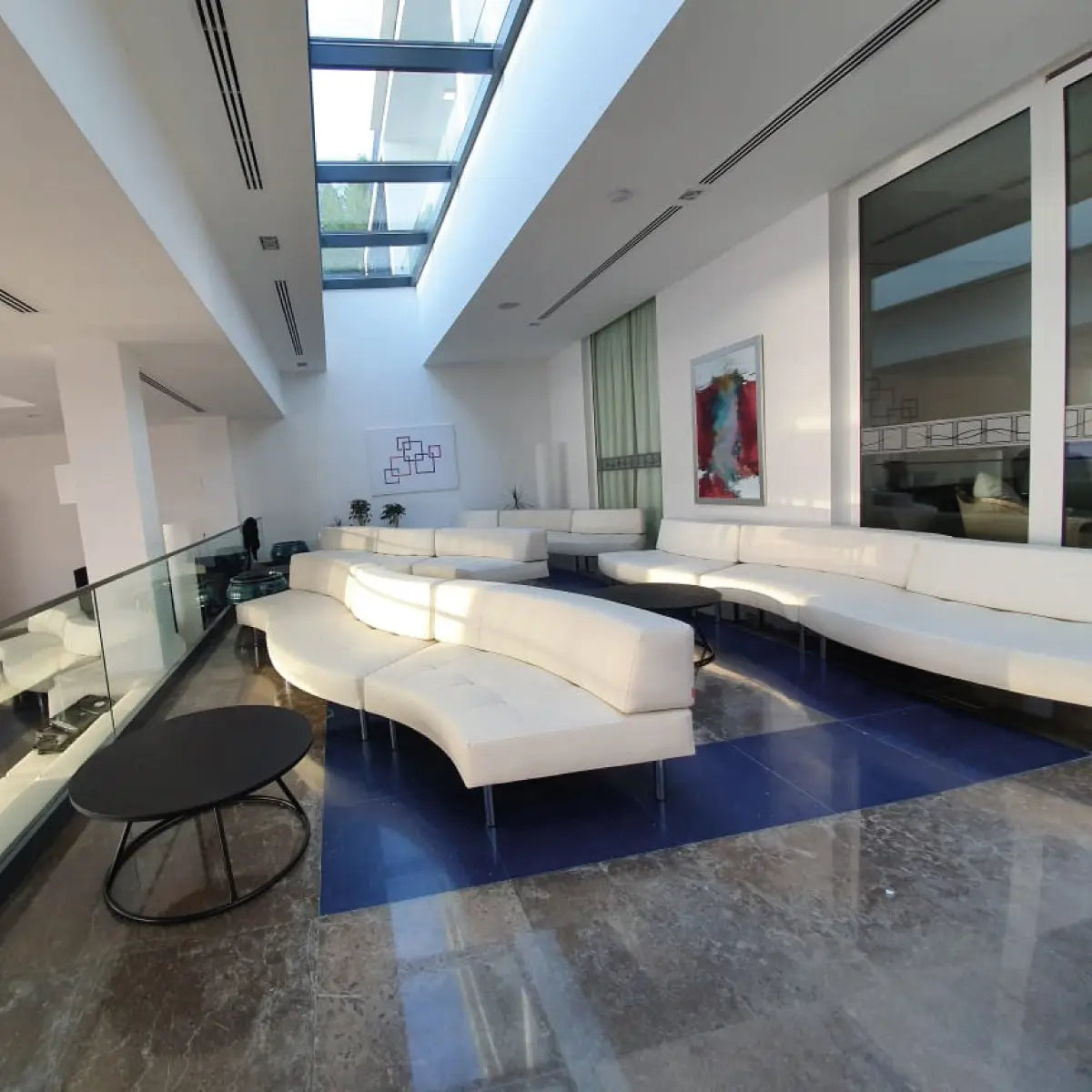 Endless 2 seater curved chair with large low back Desert River Rentals