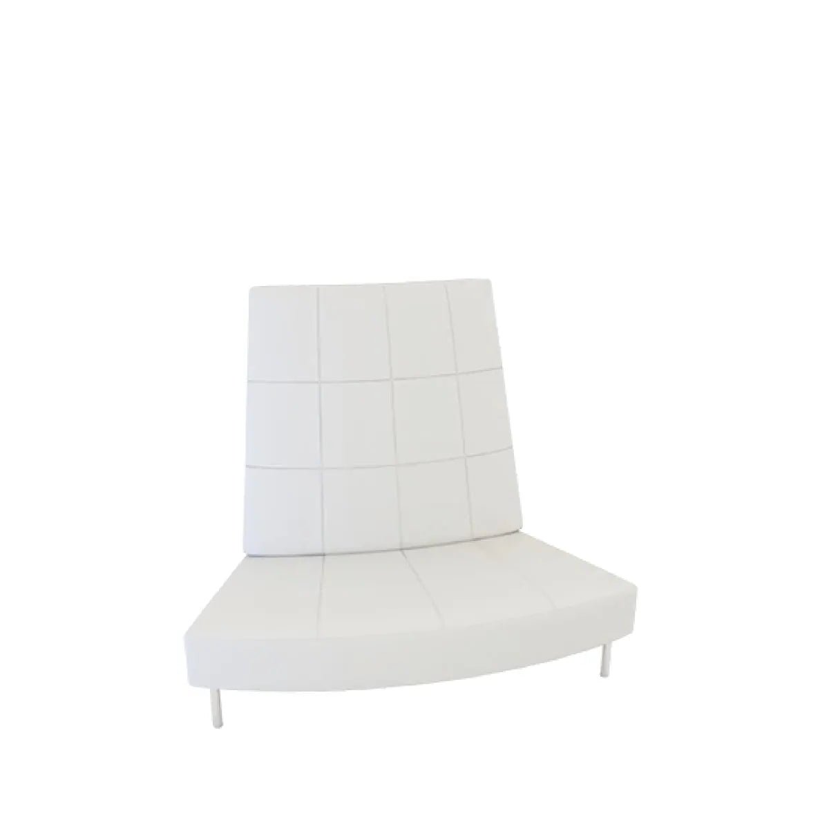 Endless 2 seater curved chair with small high back Desert River Rentals