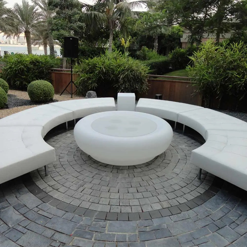 Endless 2 seater curved ottoman Desert River Rentals