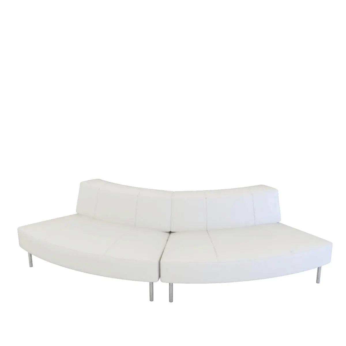 Endless 5 seater curved sofa with small low back Desert River Rentals