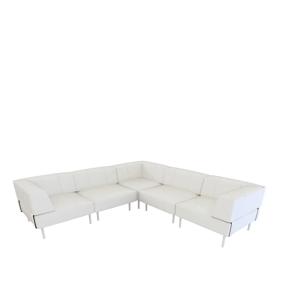 Endless 6 seater square xlarge sofa with back and arm rests Desert River Rentals