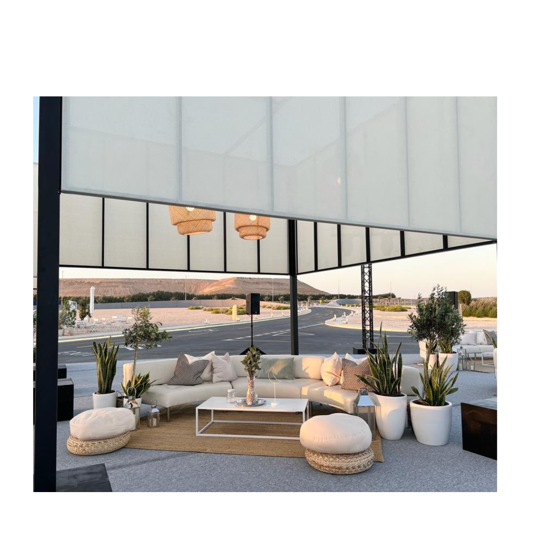 Endless 6 Seater Curved Sofa with Large Low Back Desert River Rentals