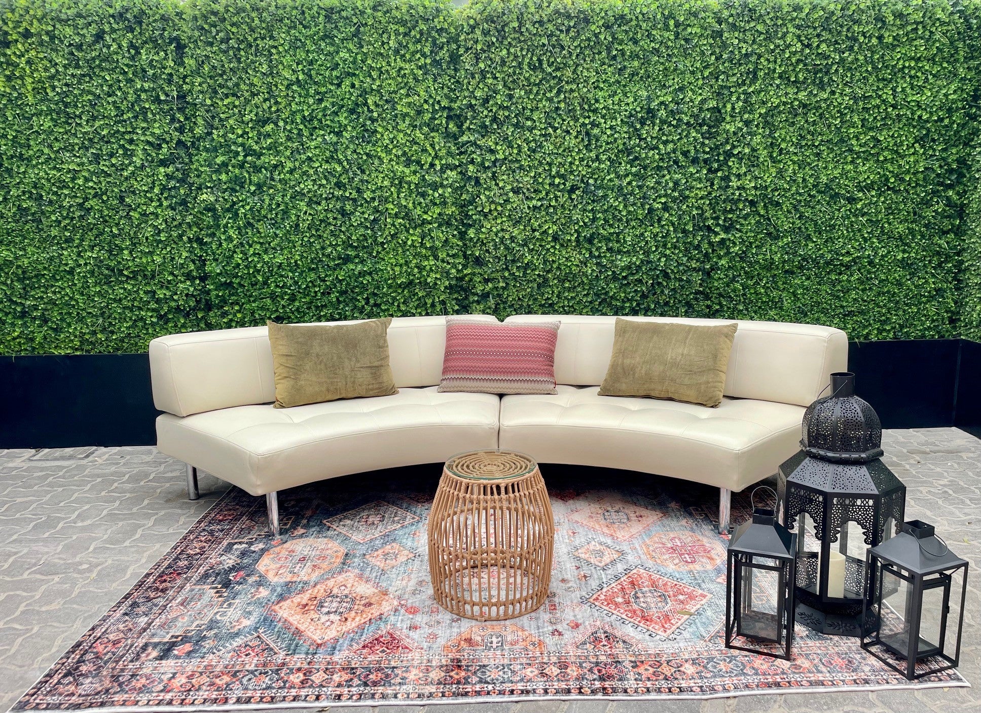 Arabica Cushion (Zigzag Print Velvet)