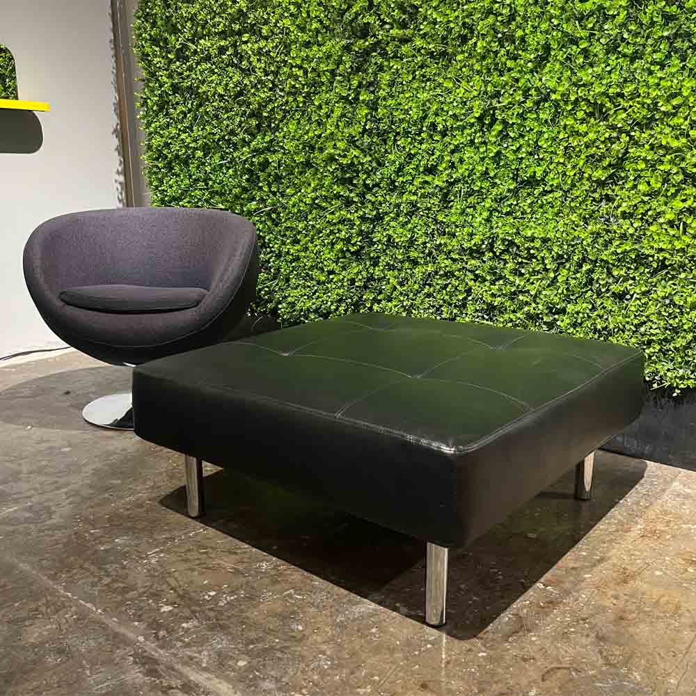 Endless square ottoman black Desert River Rentals