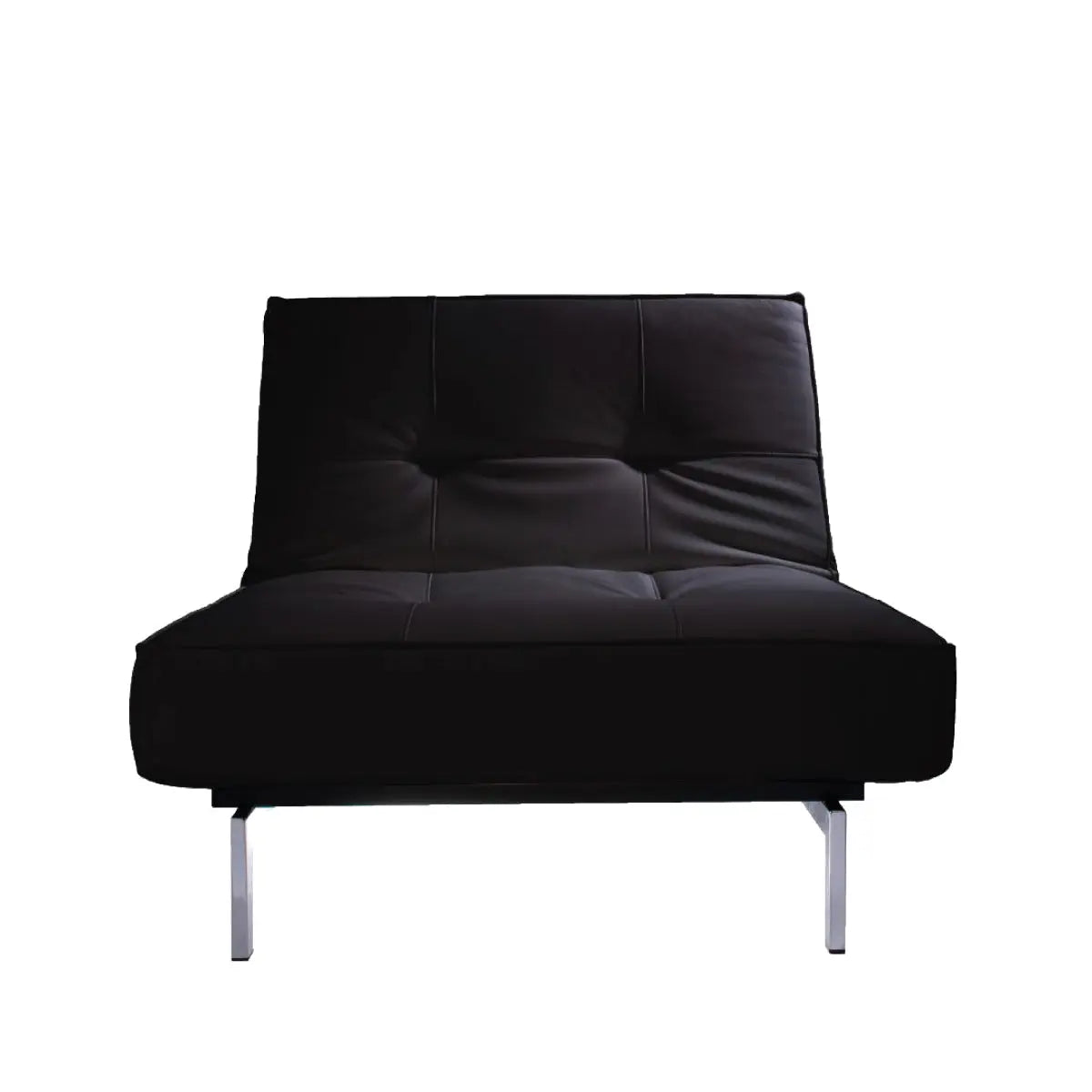 Enigma lounge chair black velvet Desert River Rentals