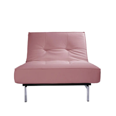Enigma lounge chair blush pink velvet Desert River Rentals