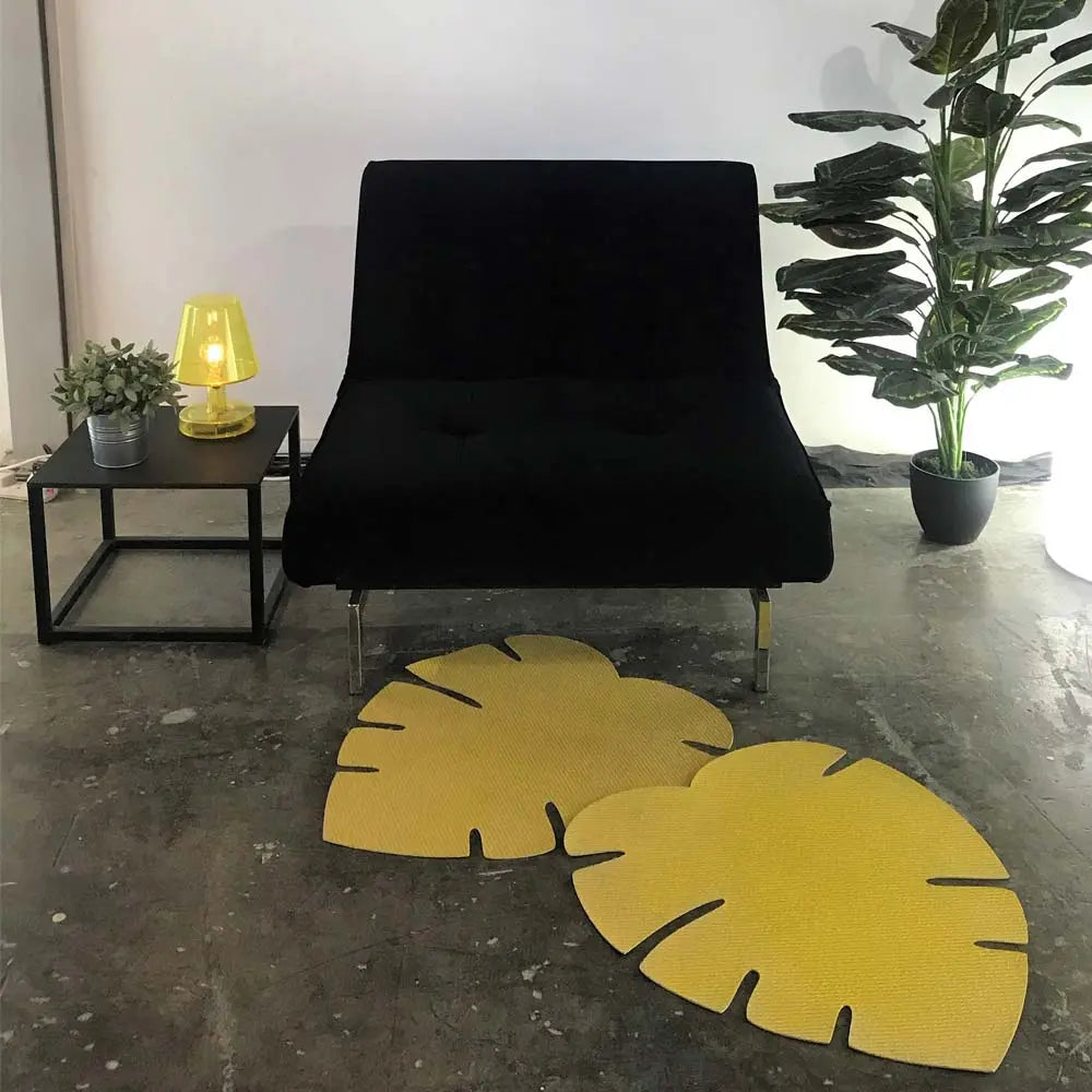 Enigma lounge chair forest green velvet Desert River Rentals