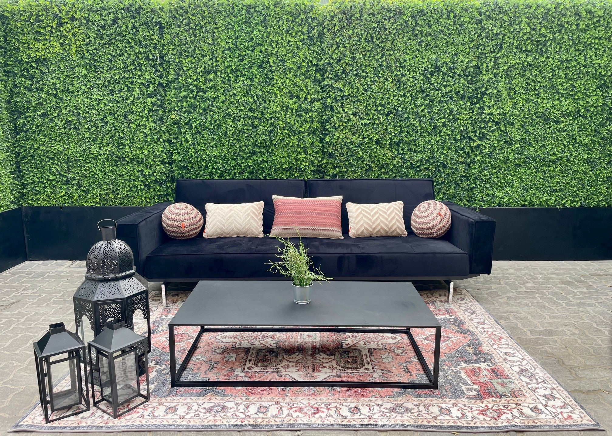 Arabica Cushion (Zigzag Print Velvet)