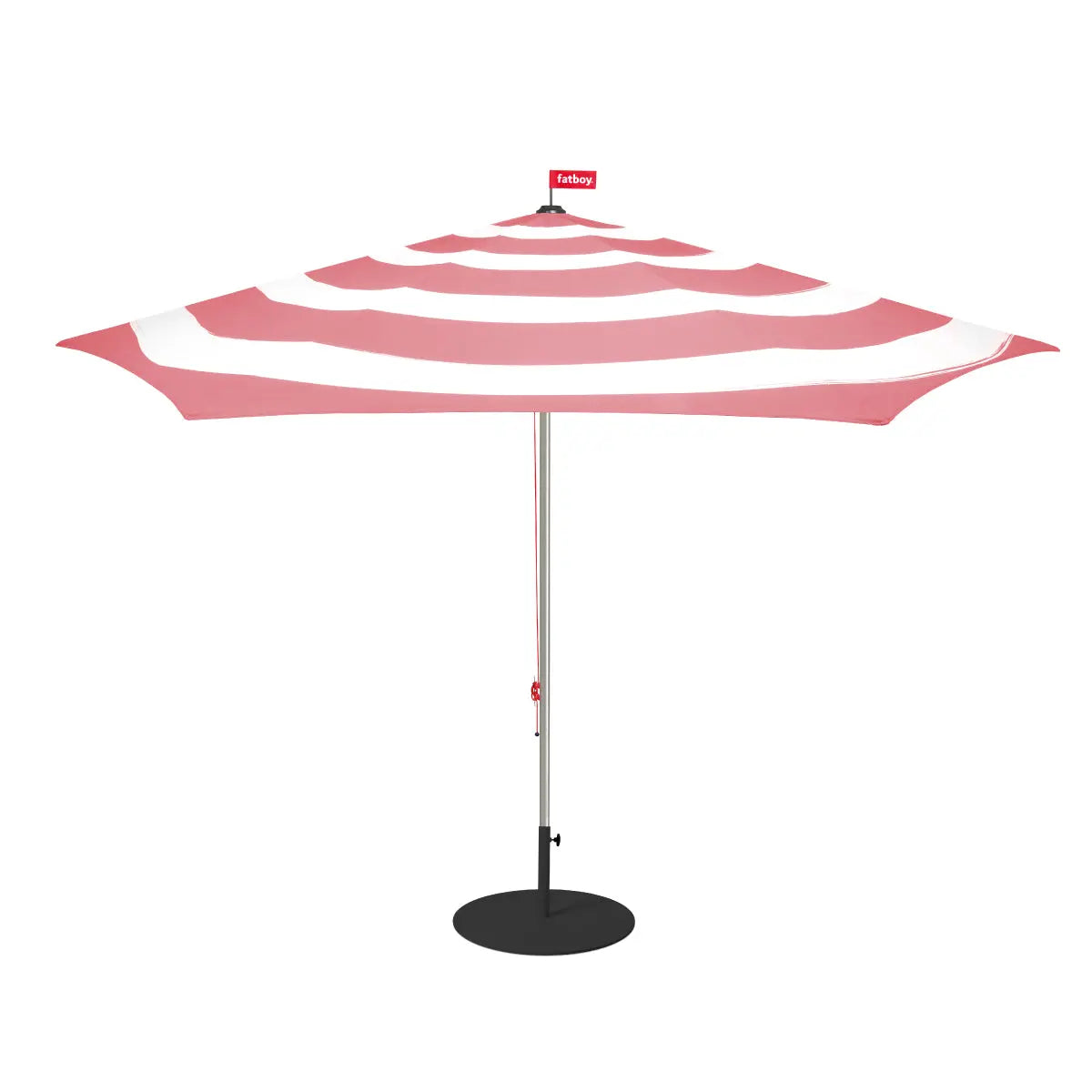 Fatboy stripesol parasol with base blush pink Desert River Rentals