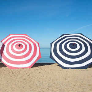 Fatboy stripesol parasol with base red Desert River Rentals