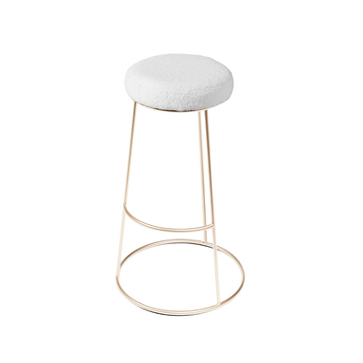 Felicia Bar Stool Teddy White Desert River Rentals