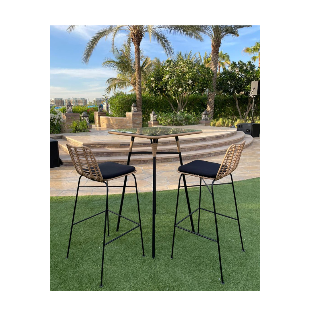 Palm Springs Cocktail Table - Beige Desert River Rentals