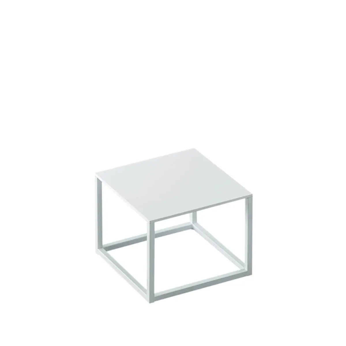 Geo coffee table S  white Desert River Rentals