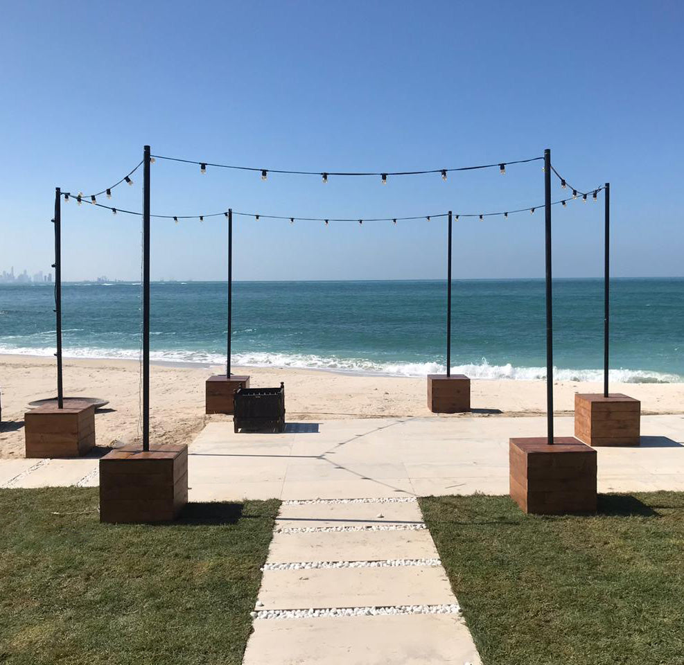 Festival lights pole Desert River Rentals